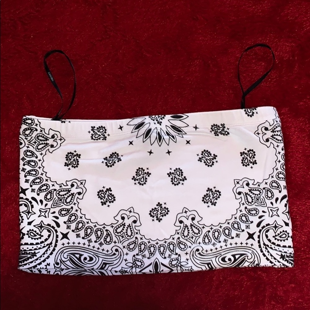 Bandana Print Tube Top